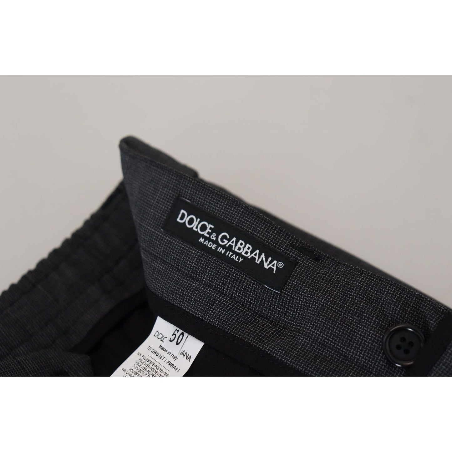 Dolce & Gabbana Elegant Checkered Slim Fit Cargo Pants Dolce & Gabbana