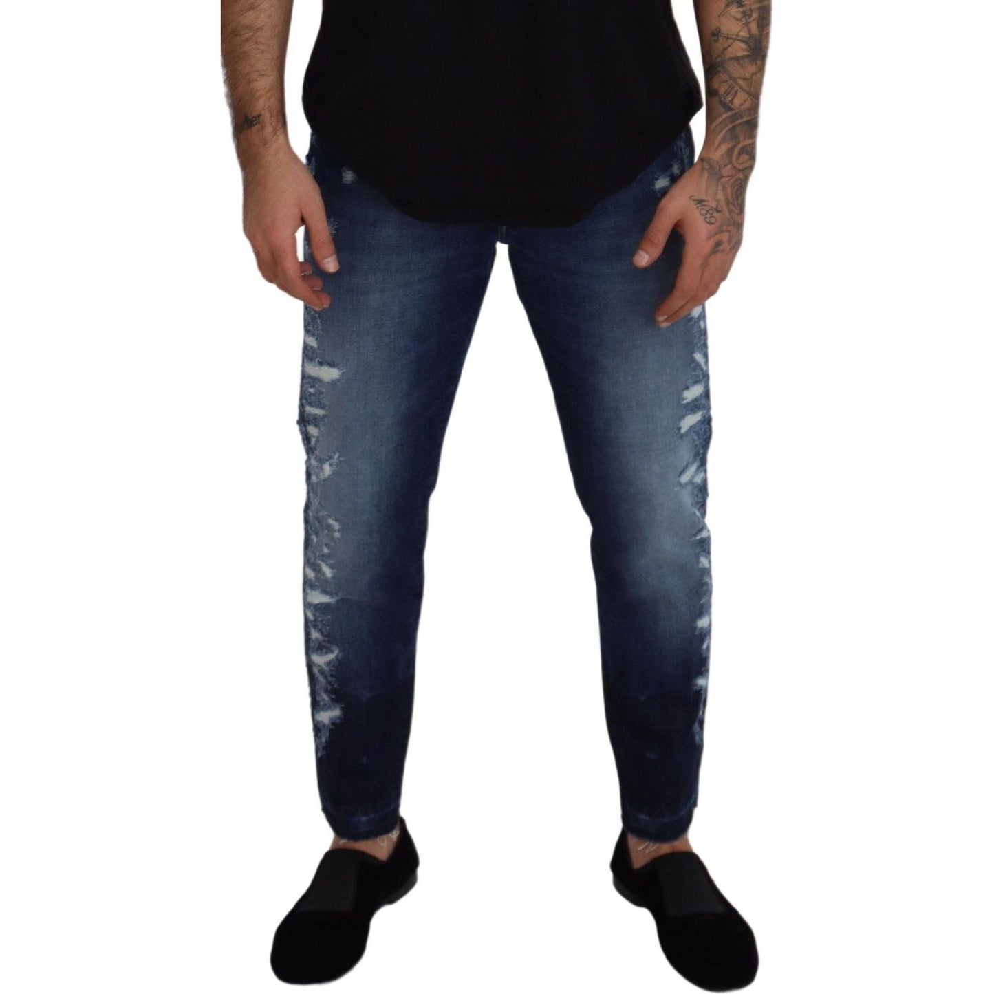 Dolce & Gabbana Elegant Blue Wash Regular Fit Jeans Dolce & Gabbana