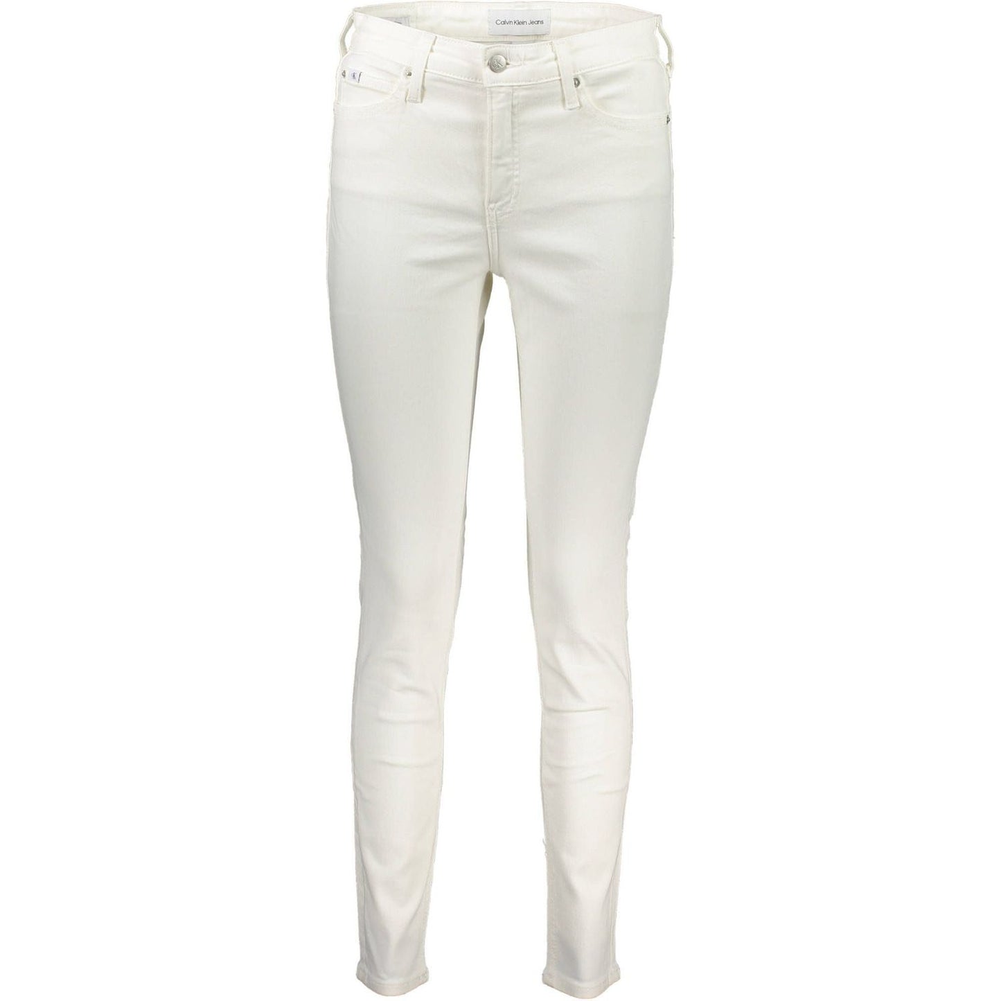 Calvin Klein White Cotton Women Jeans Calvin Klein