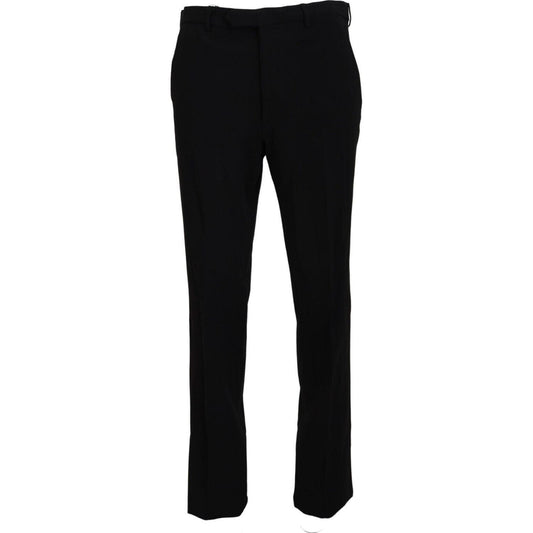 BENCIVENGA Elegant Black MainLine Trousers BENCIVENGA