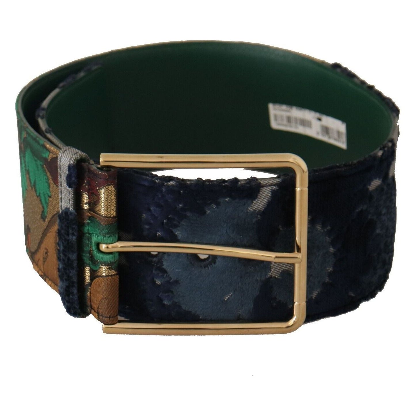 Dolce & Gabbana Elegant Leather Belt with Engraved Buckle Dolce & Gabbana