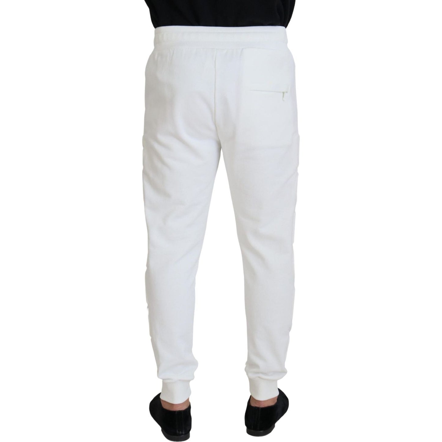 Dolce & Gabbana Elegant White Cotton Sweatpants Dolce & Gabbana