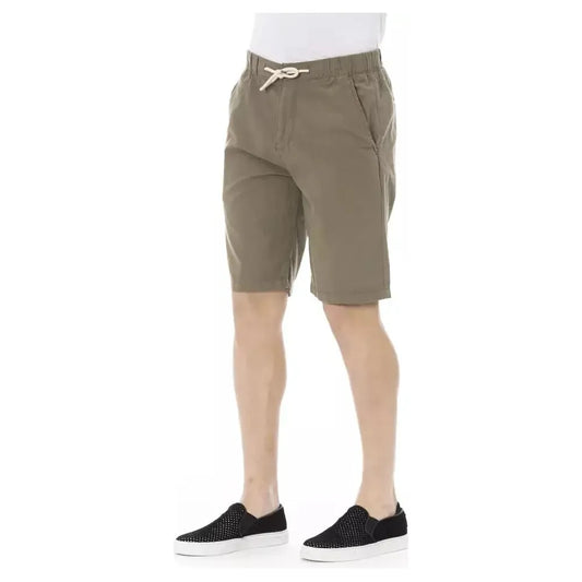 Baldinini Trend Army Cotton Men Short Baldinini Trend