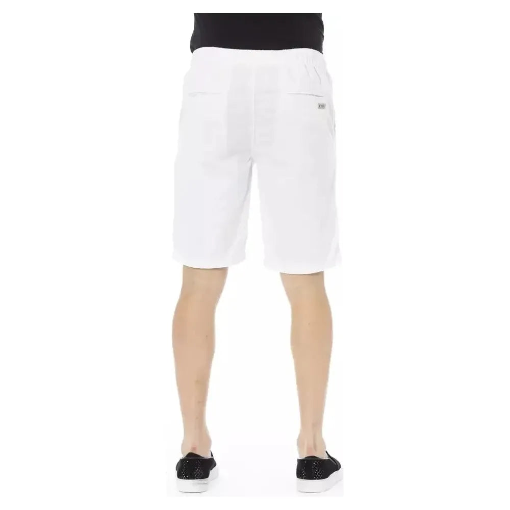 Baldinini Trend White Cotton Men's Bermuda Shorts Baldinini Trend