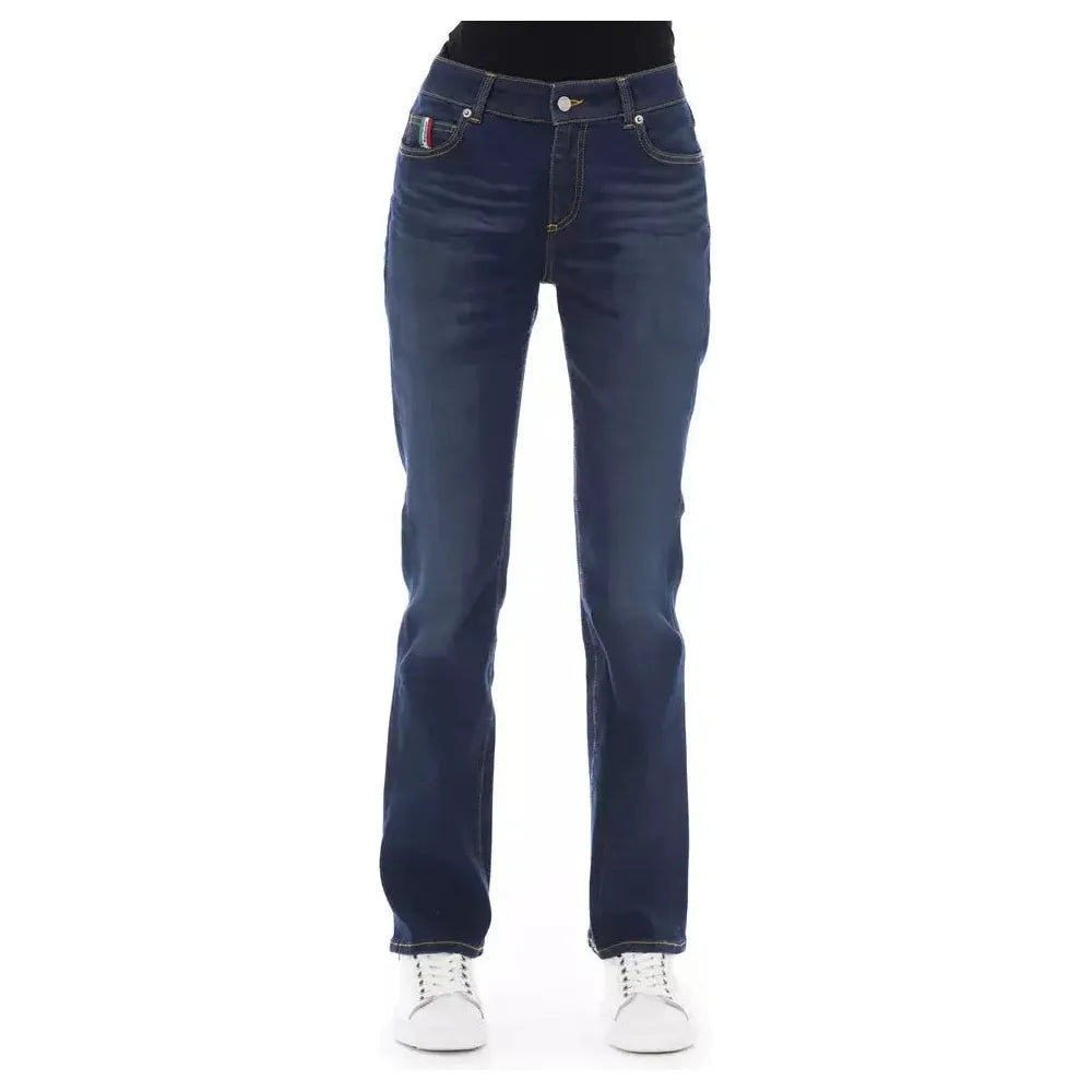 Baldinini Trend Blue Cotton Women's Jeans Baldinini Trend