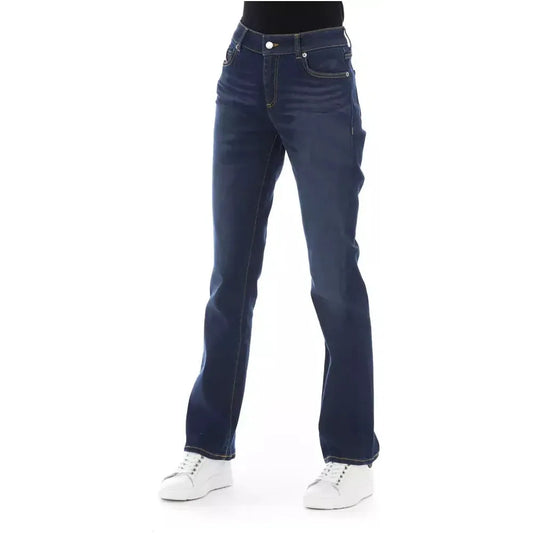 Baldinini Trend Blue Cotton Women's Jeans Baldinini Trend