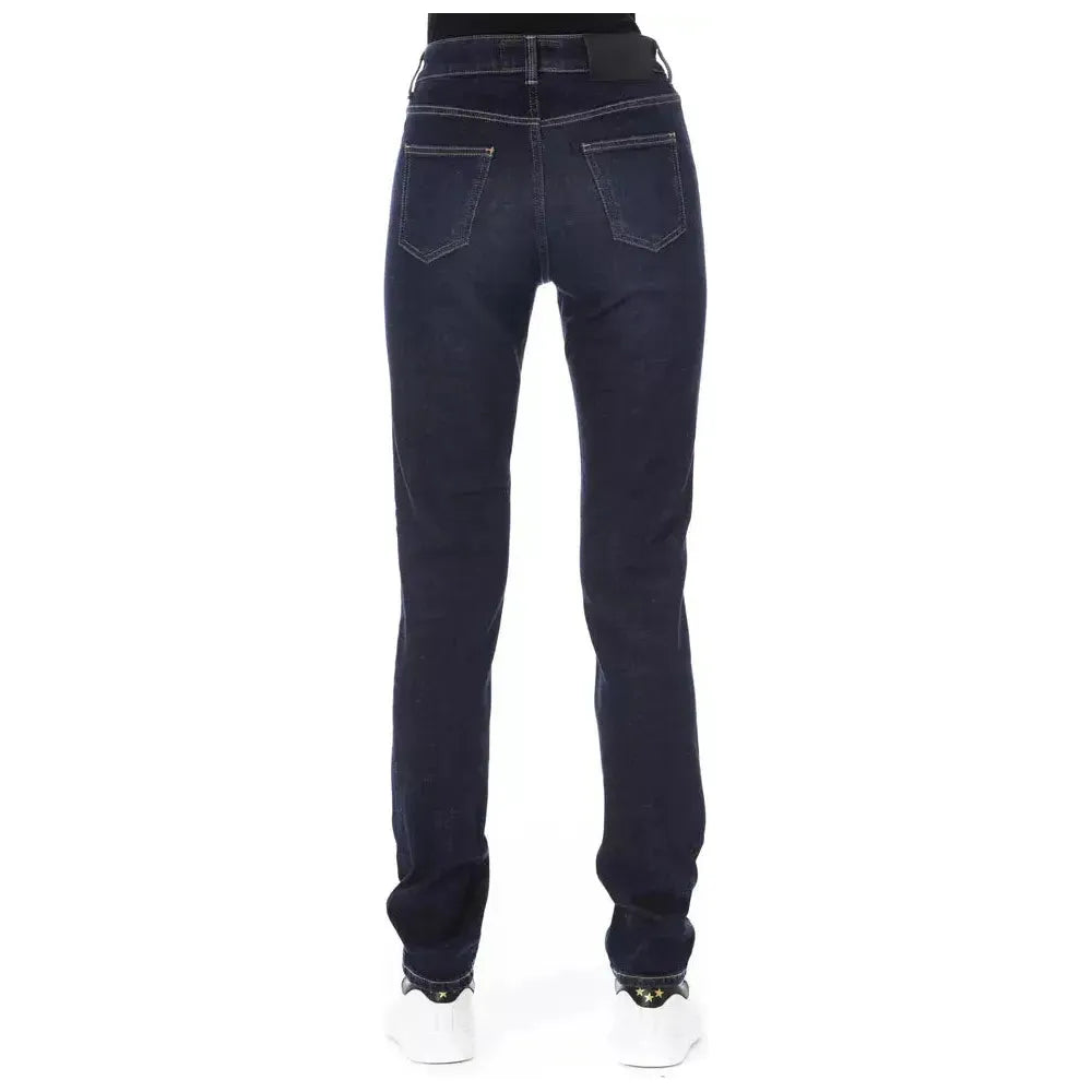 Baldinini Trend Blue Cotton Women Jeans Baldinini Trend