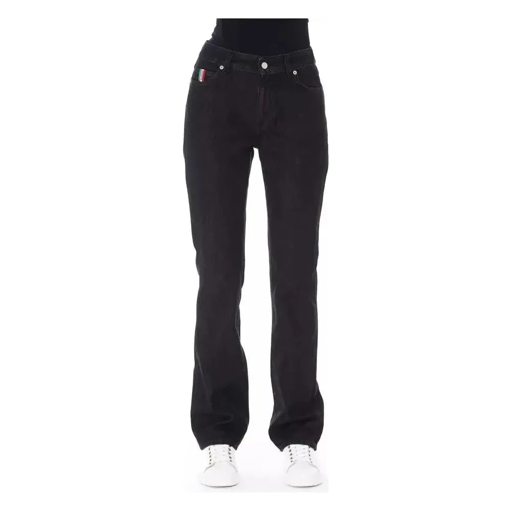 Baldinini Trend Black Cotton Women Jean Baldinini Trend