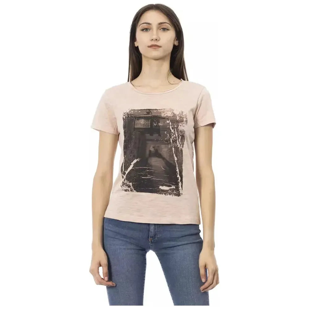 Trussardi Action Pink Cotton Women Top Trussardi Action