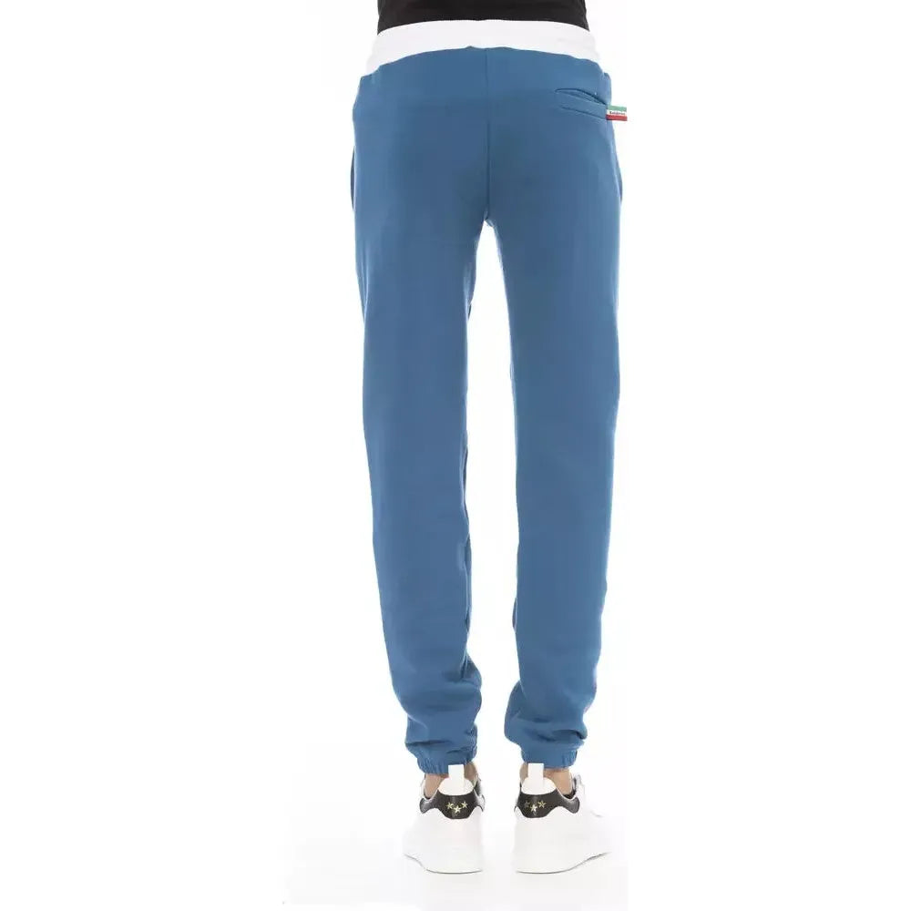 Baldinini Trend Blue Cotton Men Pant Baldinini Trend