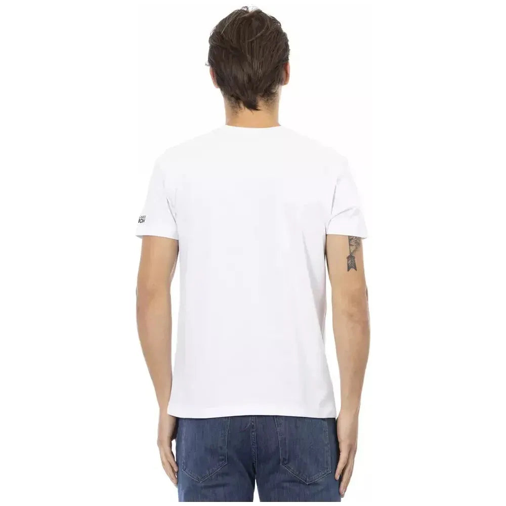 Trussardi Action White Cotton Men's T-Shirt Trussardi Action