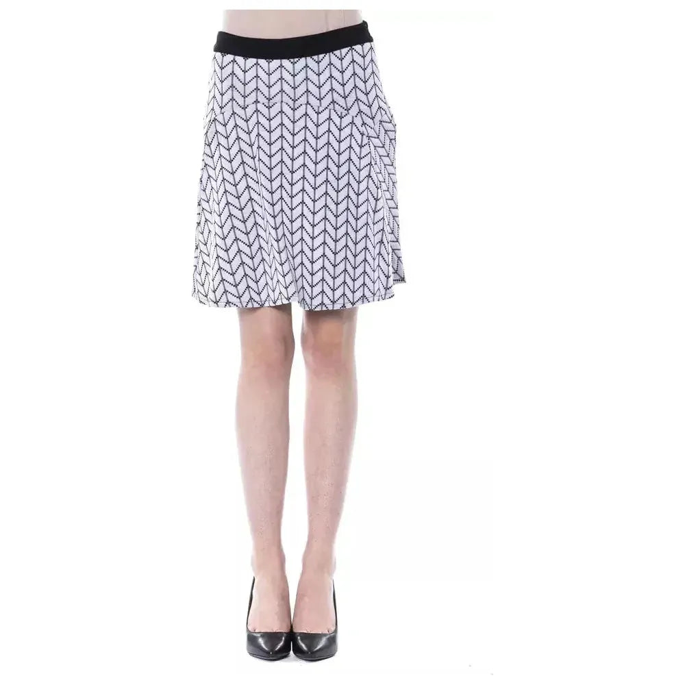 BYBLOS Black Acrylic Women Skirt WOMAN SKIRTS BYBLOS