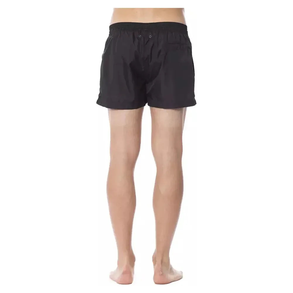 Roberto Cavalli Sport Black Polyester Men Swimwear Roberto Cavalli Sport