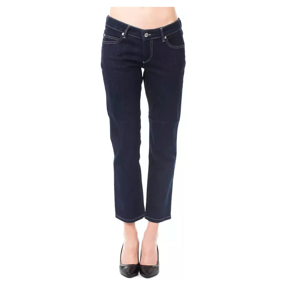 Ungaro Fever Blue Cotton Women Capri Jeans Ungaro Fever