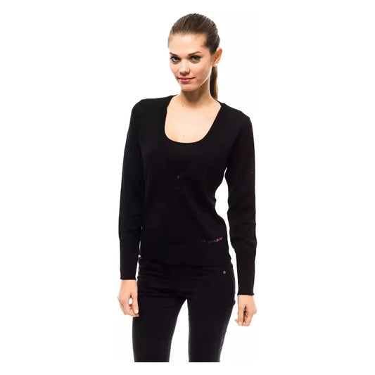 Ungaro Fever Black Wool Women Sweater Ungaro Fever