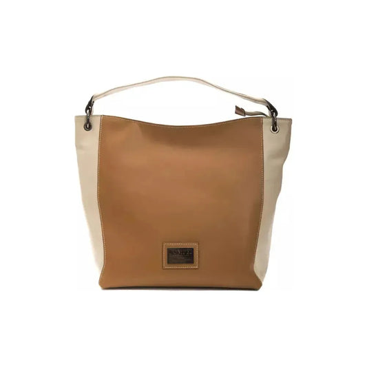 Pompei Donatella Brown Leather Women Shoulder Bag Pompei Donatella