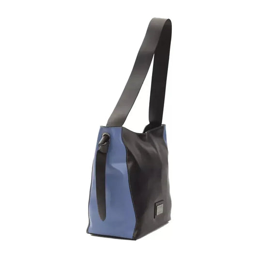 Pompei Donatella Black Leather Women Shoulder Bag Pompei Donatella