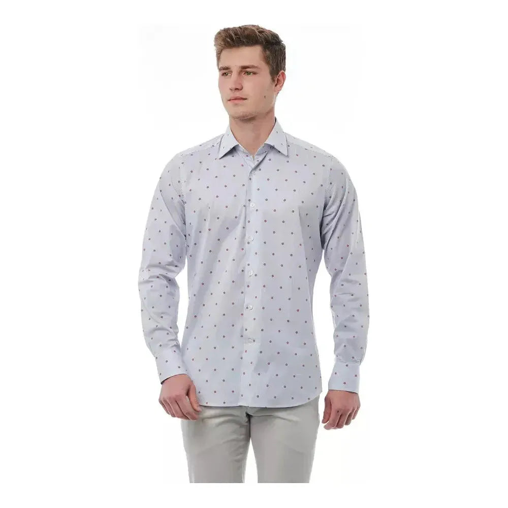 Bagutta Multicolor Cotton Men Shirt Bagutta