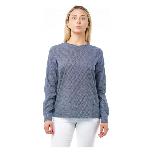 Bagutta Geometric Round Neck Cotton Blouse WOMAN TOPS AND SHIRTS Bagutta