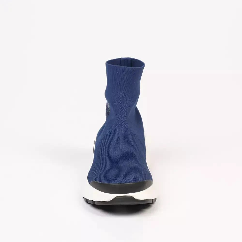 Neil Barrett Electric Bolt Sock Sneakers in Blue Neil Barrett