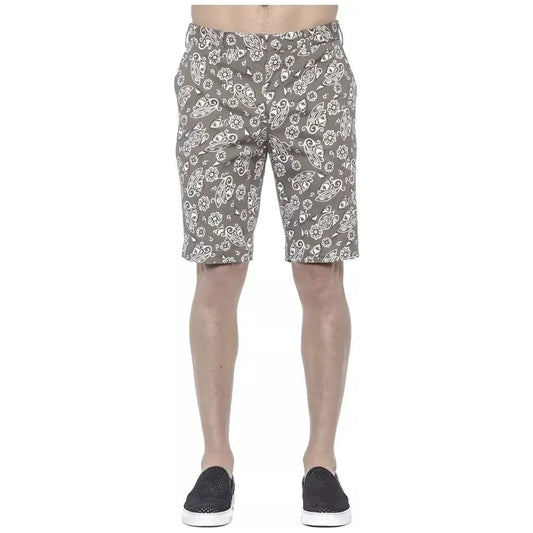 PT Torino Green Cotton Mens Bermuda Short Shorts PT Torino