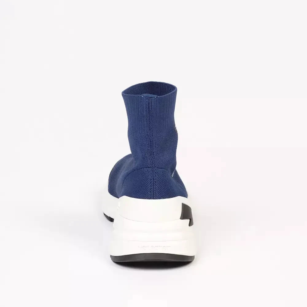 Neil Barrett Electric Bolt Sock Sneakers in Blue Neil Barrett