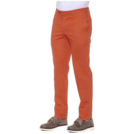 PT Torino Red Cotton Men's Trouser Jeans & Pants PT Torino