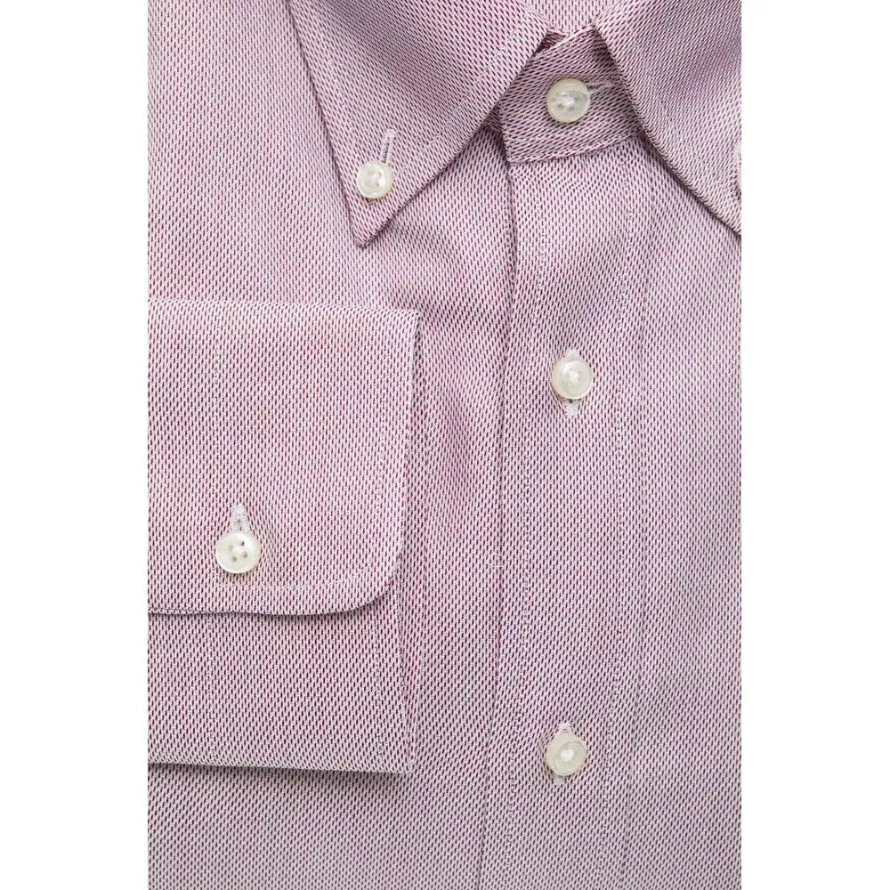 Robert Friedman Red Cotton Men Shirt Robert Friedman