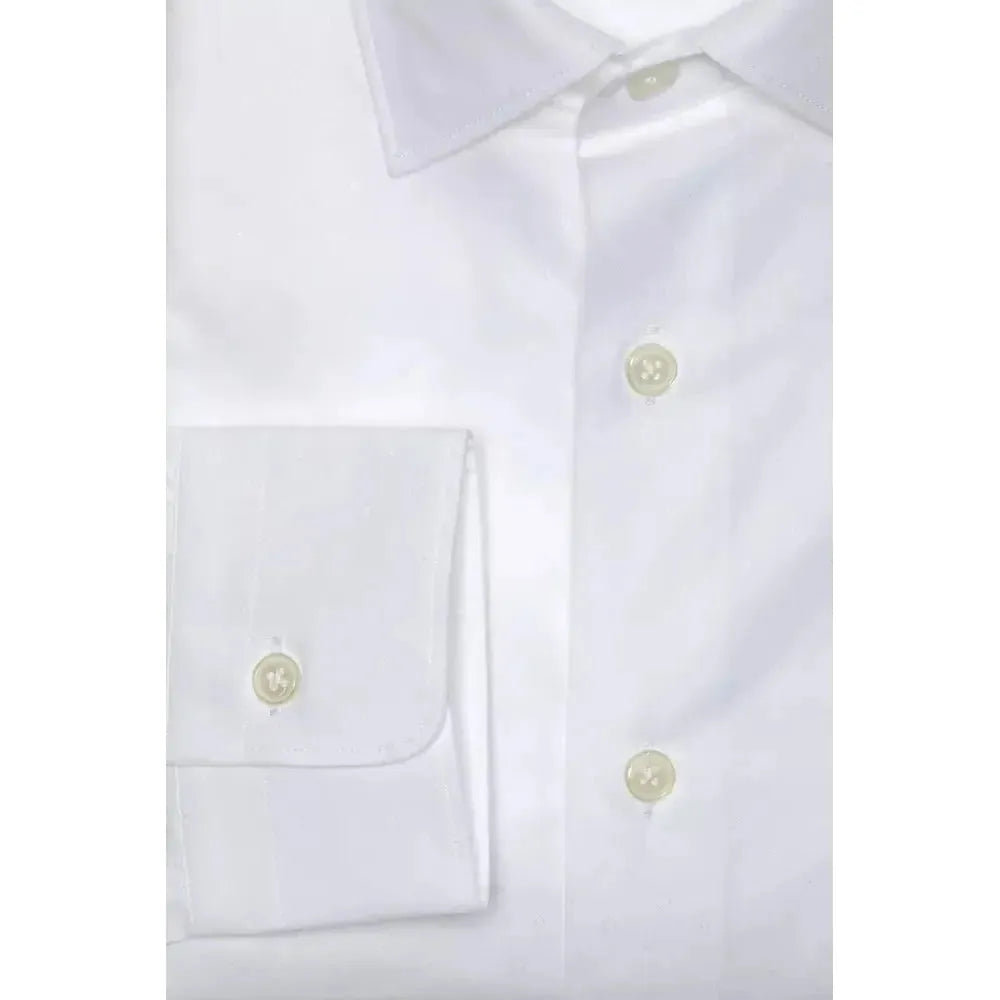 Robert Friedman White Cotton Men Shirt Robert Friedman