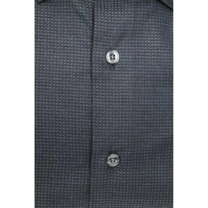 Robert Friedman Black Cotton Men Shirt Robert Friedman