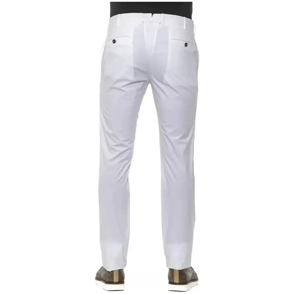 PT Torino White Cotton Men Trouser Jeans & Pants PT Torino