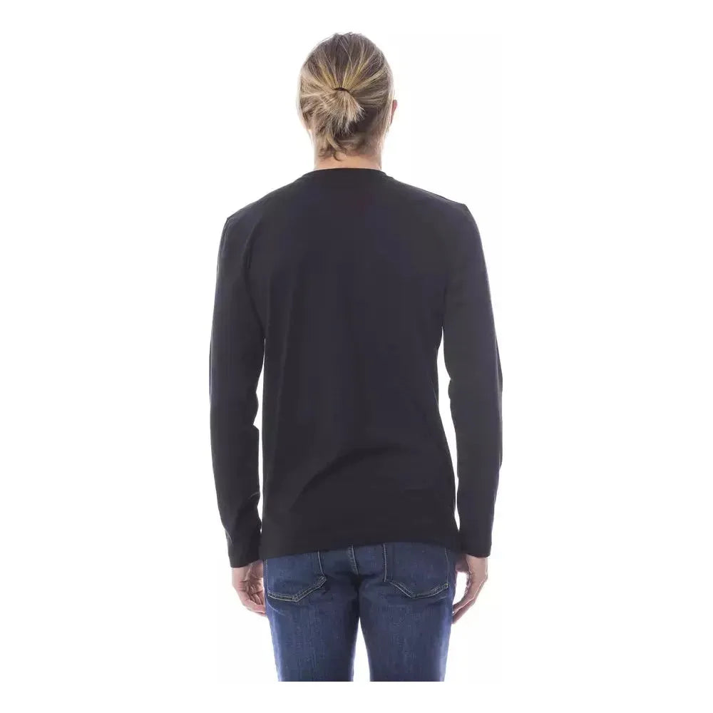 Verri Black Cotton Men T-Shirt Verri