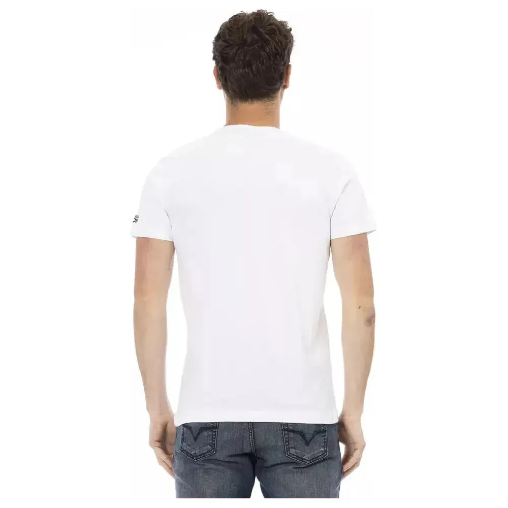 Trussardi Action White Cotton Men's T-Shirt Trussardi Action