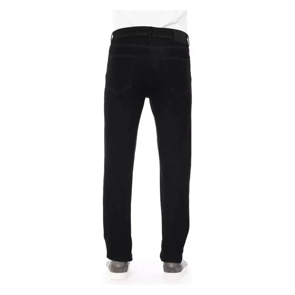 Baldinini Trend Black Cotton Men Jeans Baldinini Trend