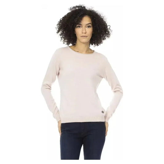 Baldinini Trend Pink Wool Women Sweater Baldinini Trend