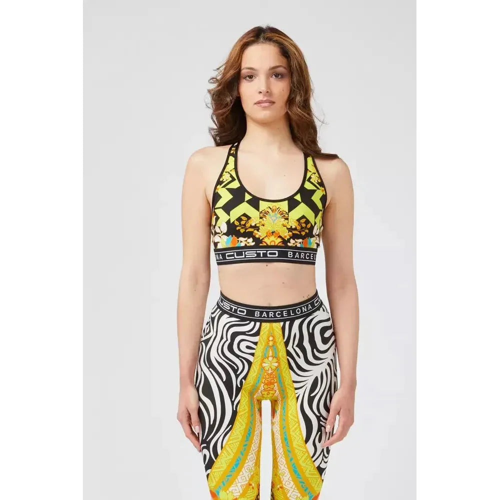 Custo Barcelona "Yellow Polyamide Women Top" Custo Barcelona