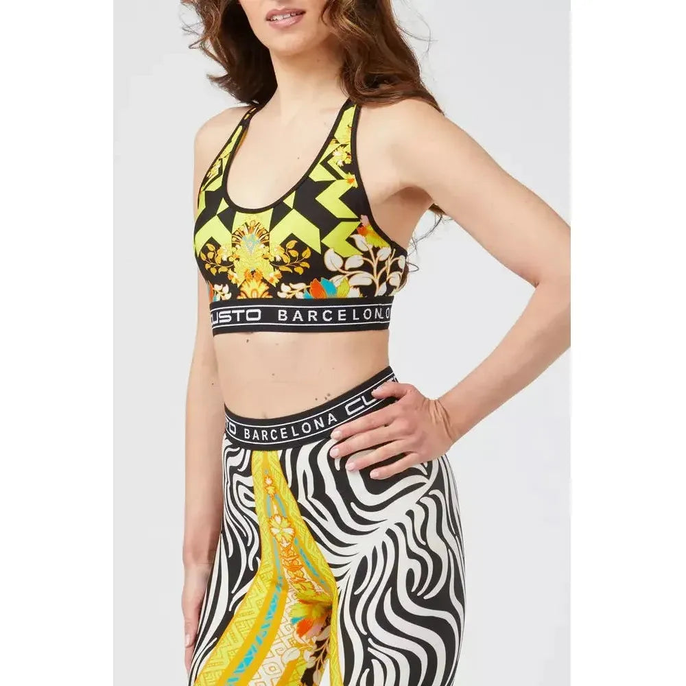 Custo Barcelona "Yellow Polyamide Women Top" Custo Barcelona