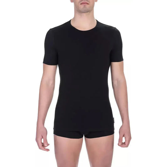 Bikkembergs Black Cotton Men T-Shirt Bikkembergs