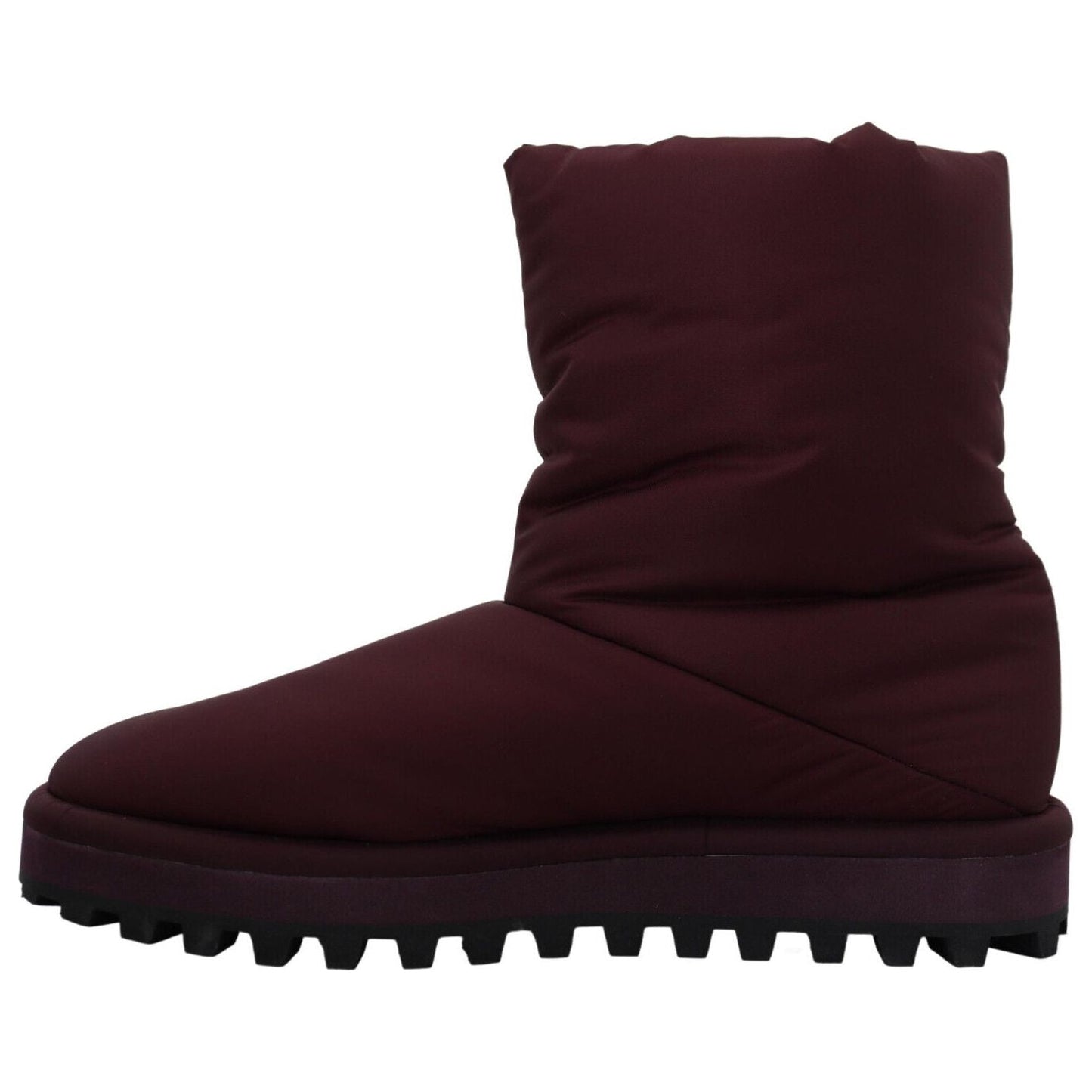 Dolce & Gabbana Elegant Bordeaux Mid Calf Boots Dolce & Gabbana