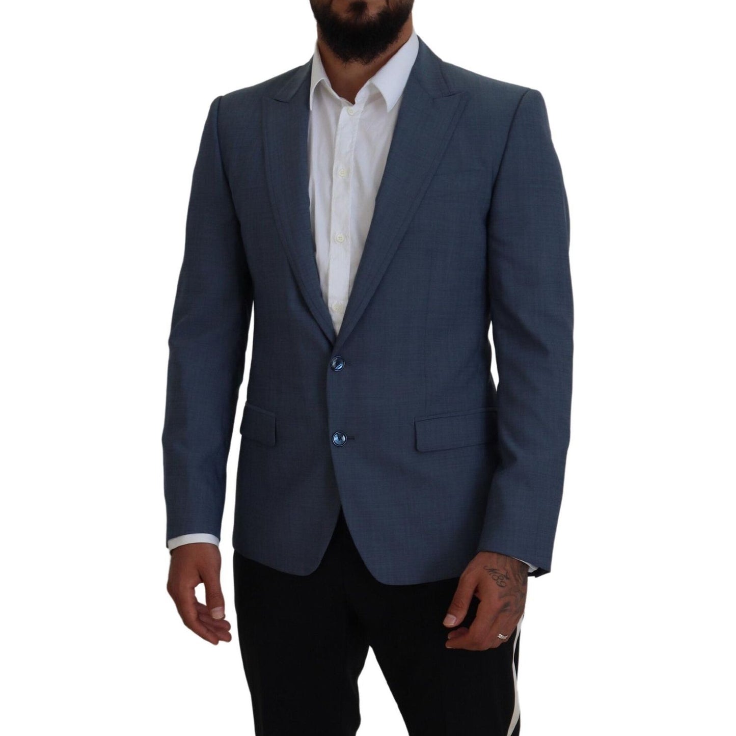 Dolce & Gabbana Elegant Blue Single Breasted Sport Blazer Dolce & Gabbana