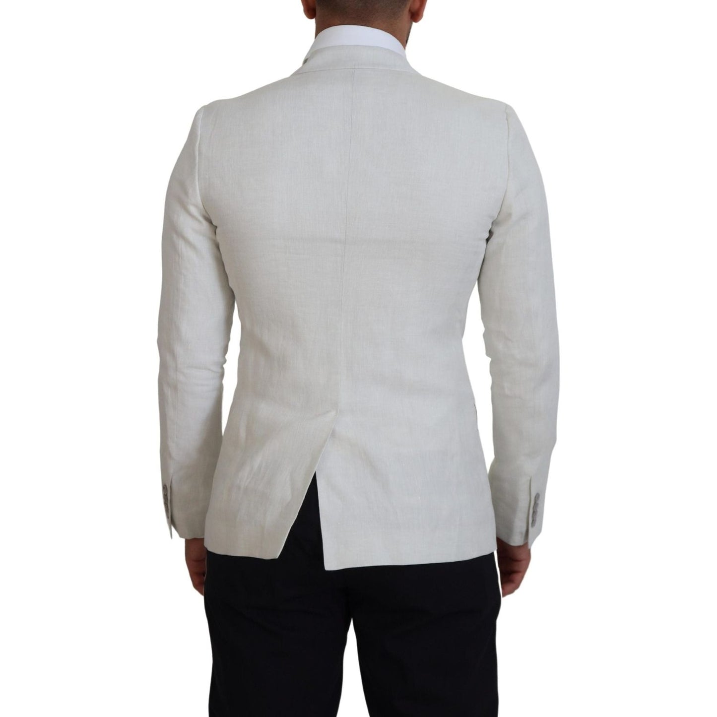 Dolce & Gabbana Elegant White Sicilia Single Breasted Blazer Dolce & Gabbana