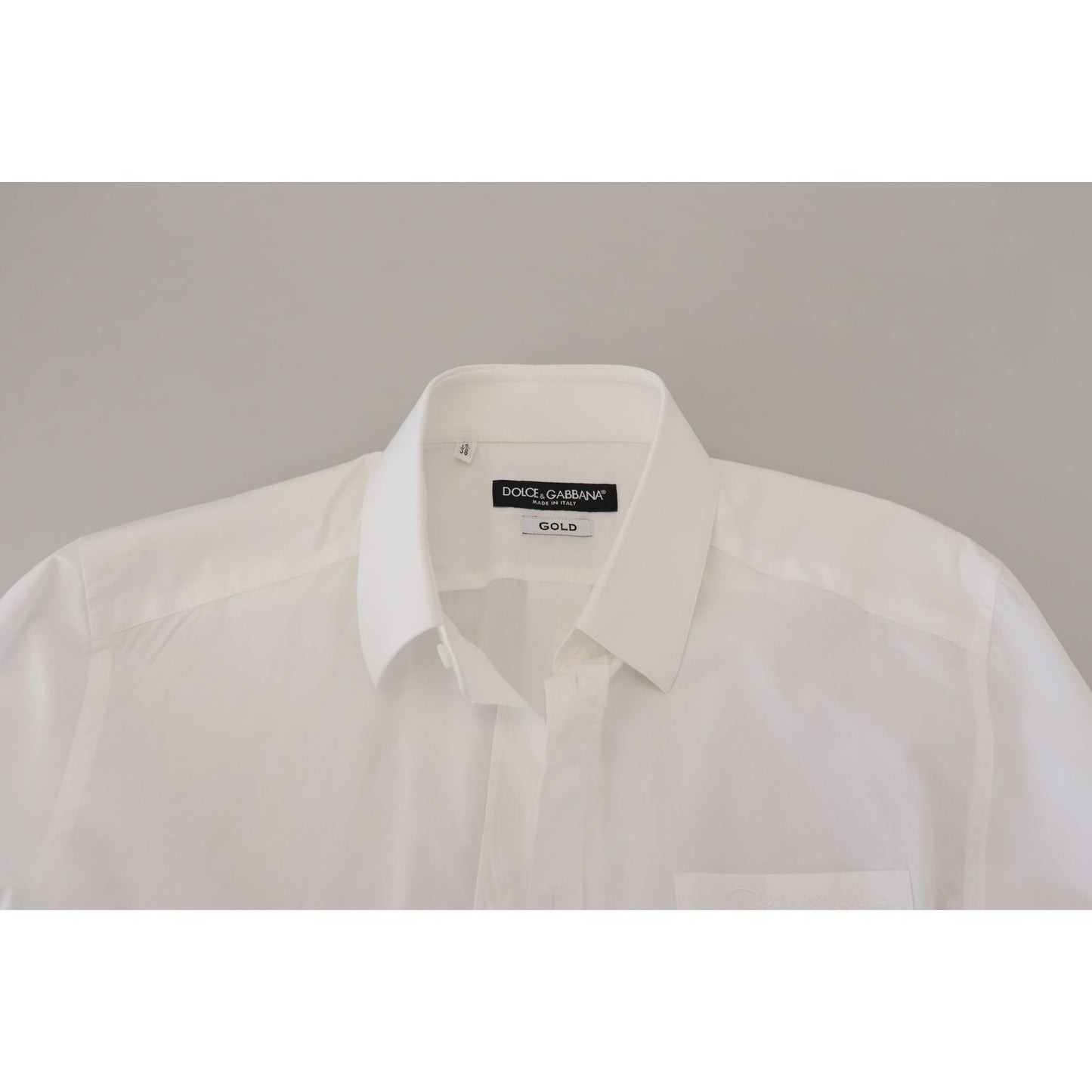 Dolce & Gabbana Elegant White Slim Fit Dress Shirt Dolce & Gabbana