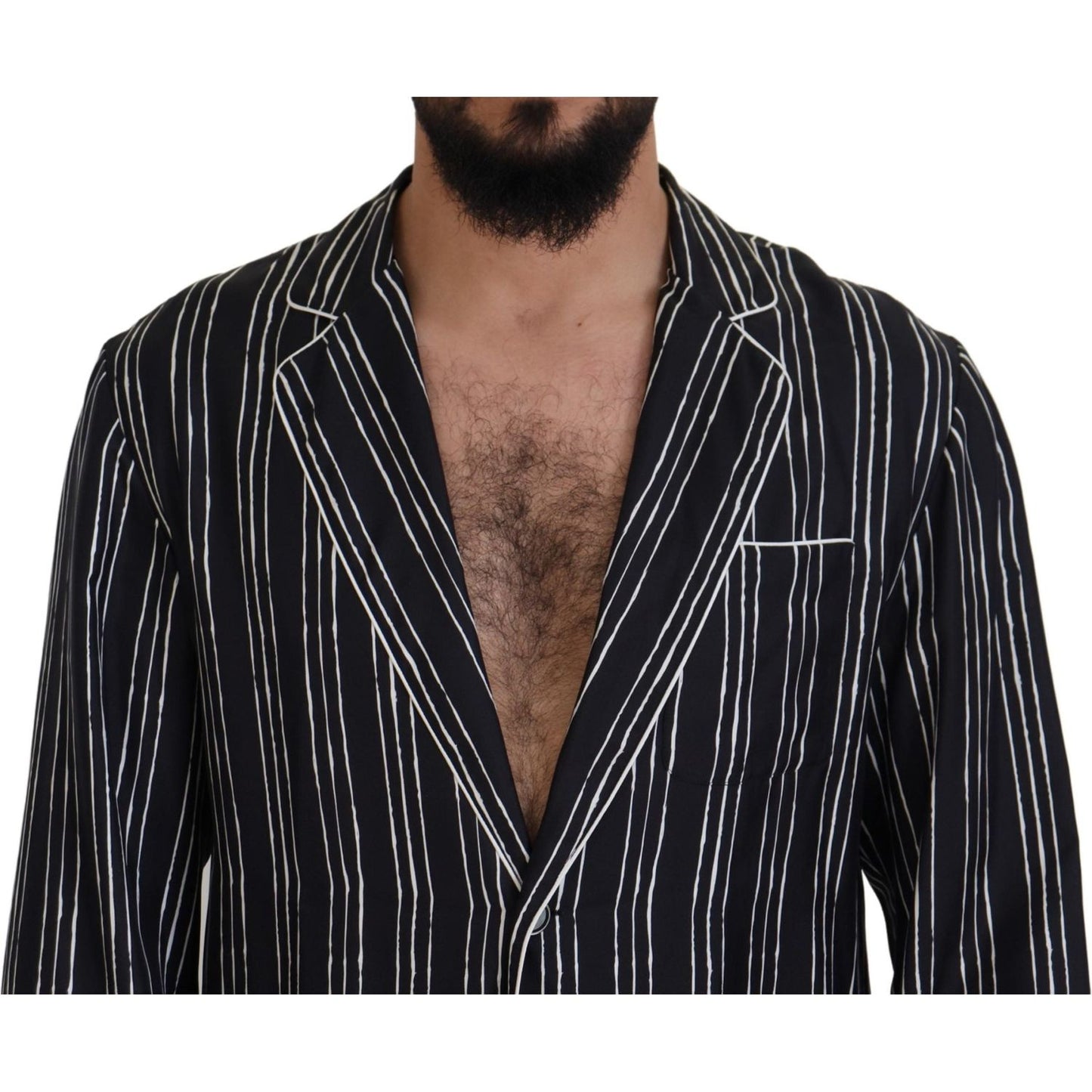 Dolce & Gabbana Elegant Silk Pajama Top Lounge Jacket Dolce & Gabbana