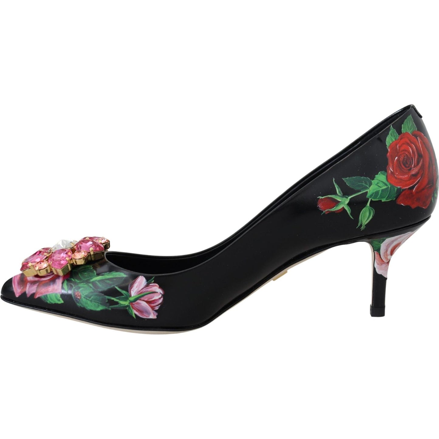 Dolce & Gabbana Elegant Floral Crystal Pumps Dolce & Gabbana