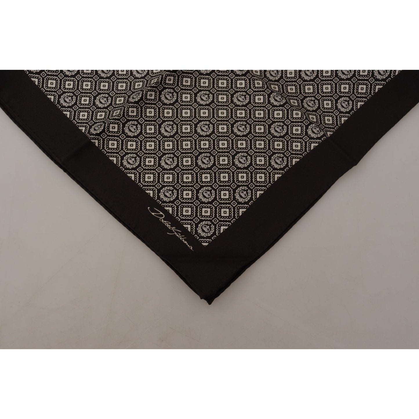 Dolce & Gabbana Elegant Black Silk Men's Scarf Wrap Dolce & Gabbana