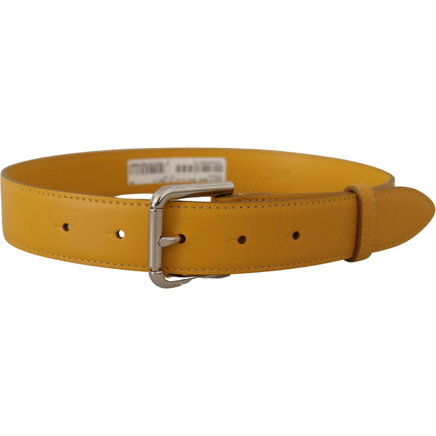 Dolce & Gabbana Elegant Leather Belt in Sunshine Yellow Dolce & Gabbana