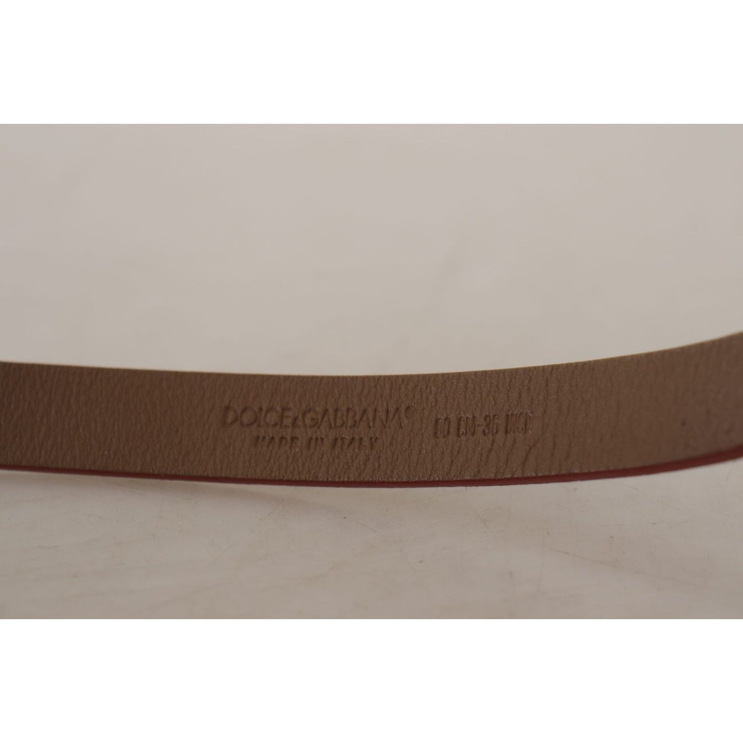 Dolce & Gabbana Chic Suede Belt with Logo Engraved Buckle Dolce & Gabbana