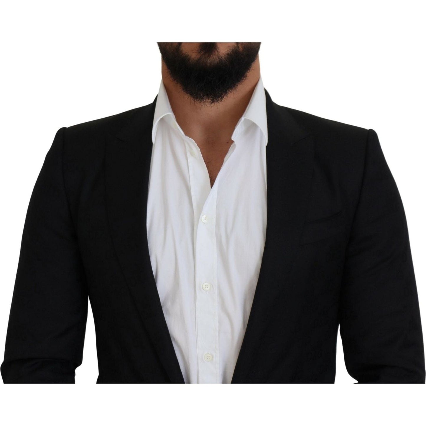 Dolce & Gabbana Elegant Martini Style Black Formal Blazer Dolce & Gabbana