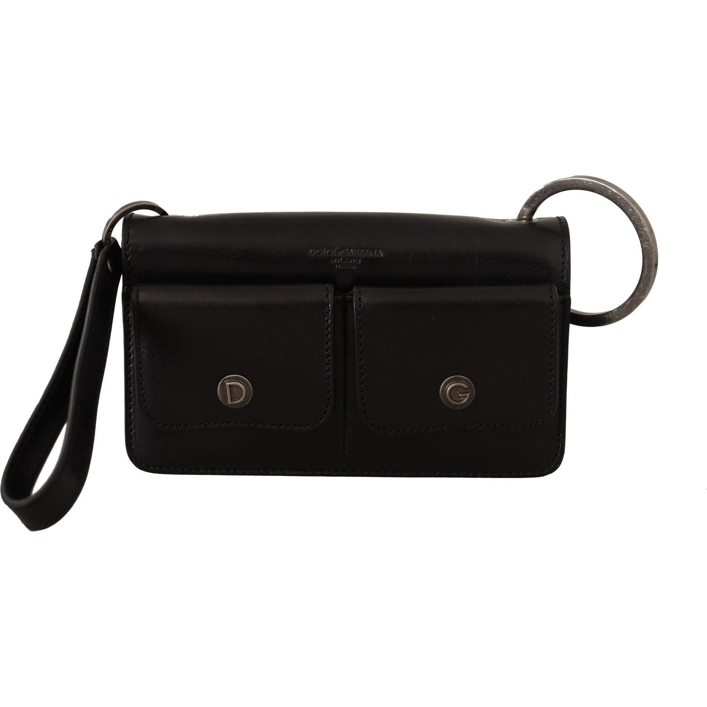 Dolce & Gabbana Elegant Mini Leather Wallet in Timeless Black Dolce & Gabbana