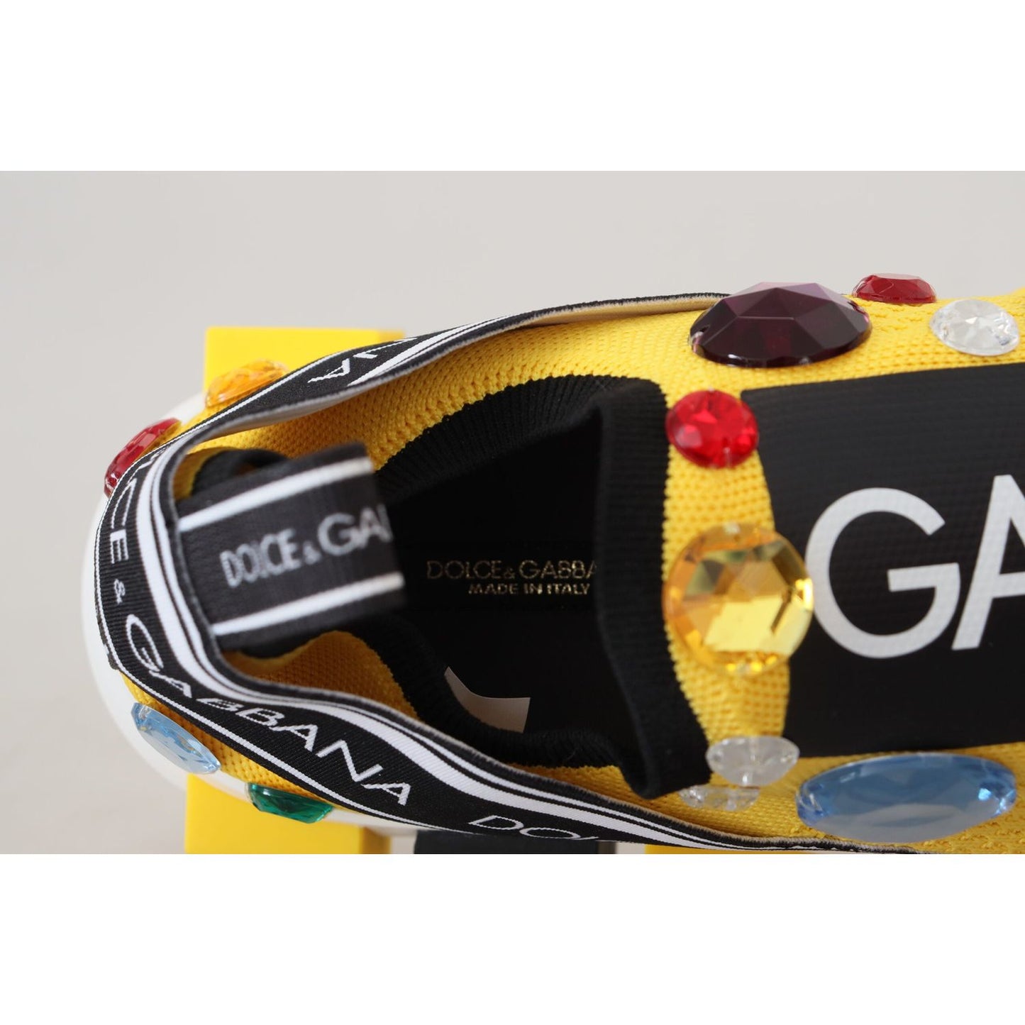 Dolce & Gabbana Exquisite Yellow Techno Fabric Sneakers Dolce & Gabbana